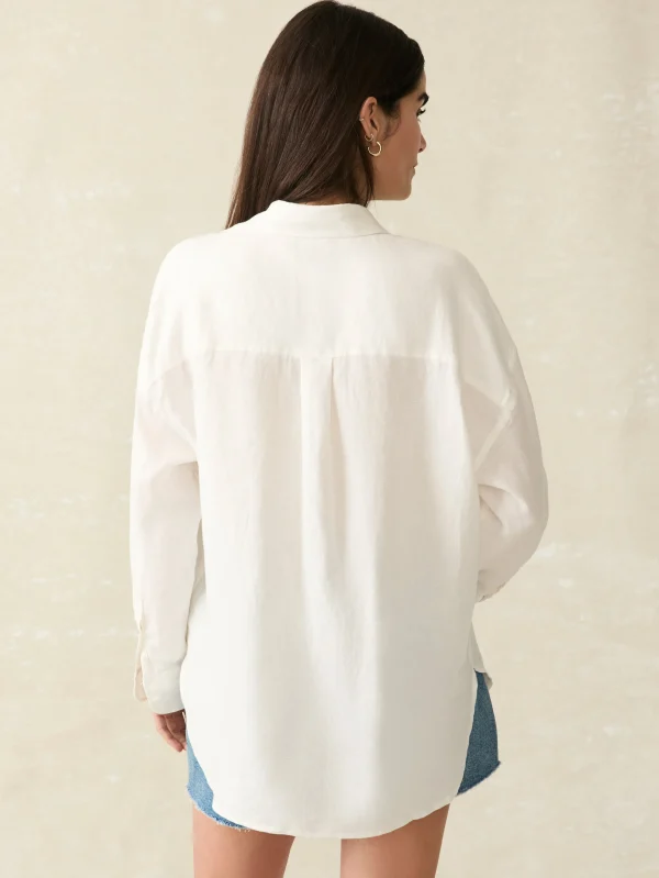 Laguna Linen Relaxed Shirt - White