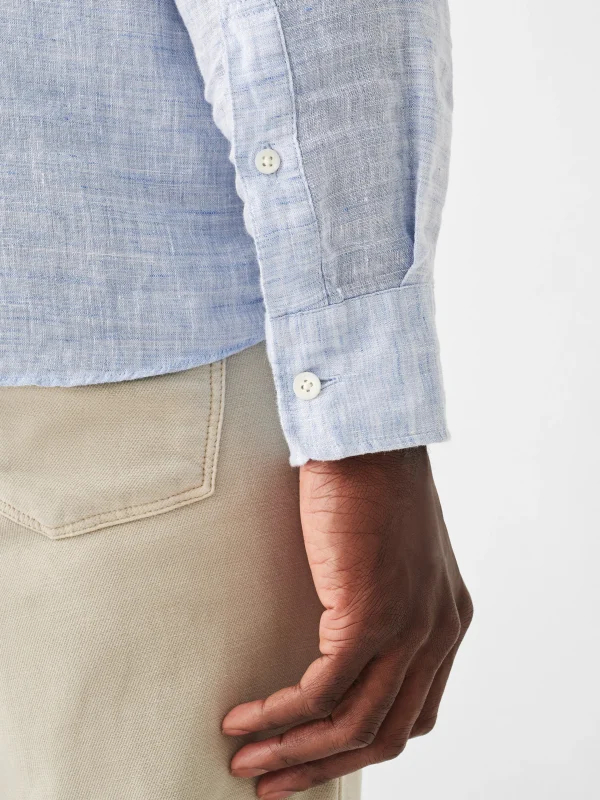 Laguna Linen Shirt - Light Blue Melange