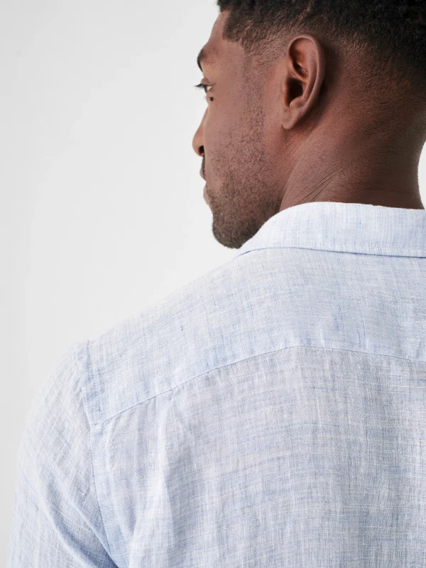 Laguna Linen Shirt - Light Blue Melange