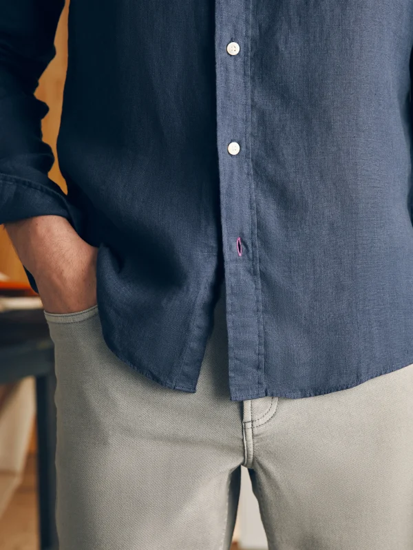 Laguna Linen Shirt - Storm Navy