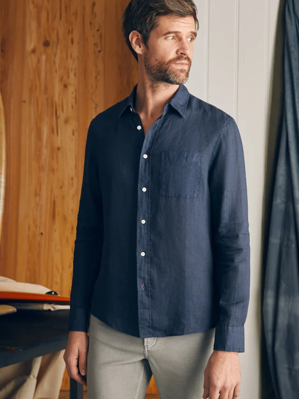 Laguna Linen Shirt - Storm Navy