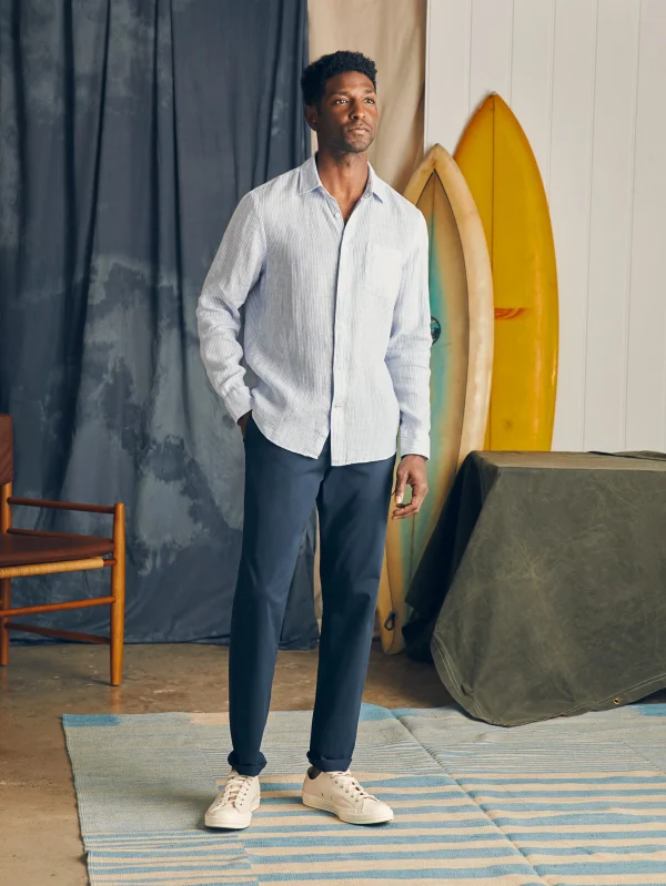 Laguna Linen Shirt - Summer Classic Stripe