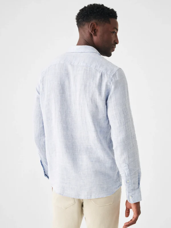 Laguna Linen Shirt (Tall) - Light Blue Melange