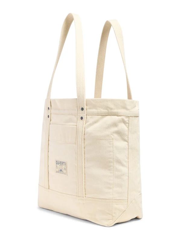 Large Sunwashed Canvas Tote - Ecru