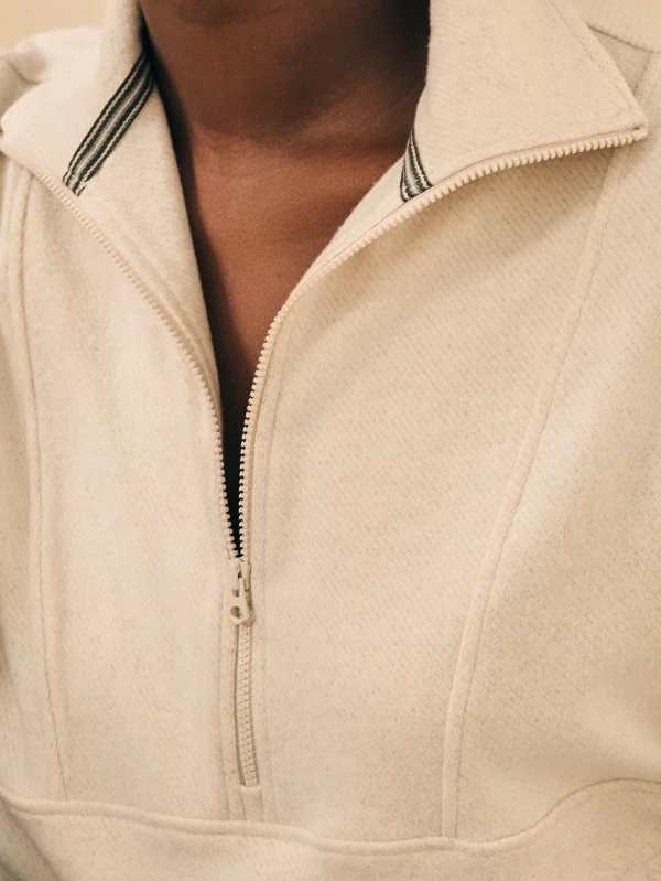 Legend™ Lounge Half Zip Sweatshirt - Off White