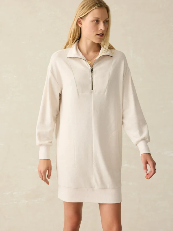 Legend™ Quarter Zip Dress - Off White