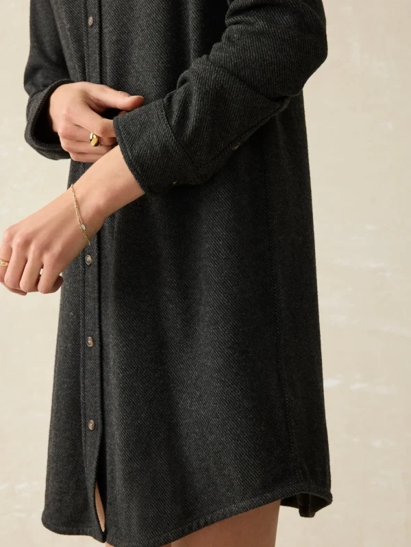 Legend™ Sweater Dress - Heathered Black Twill