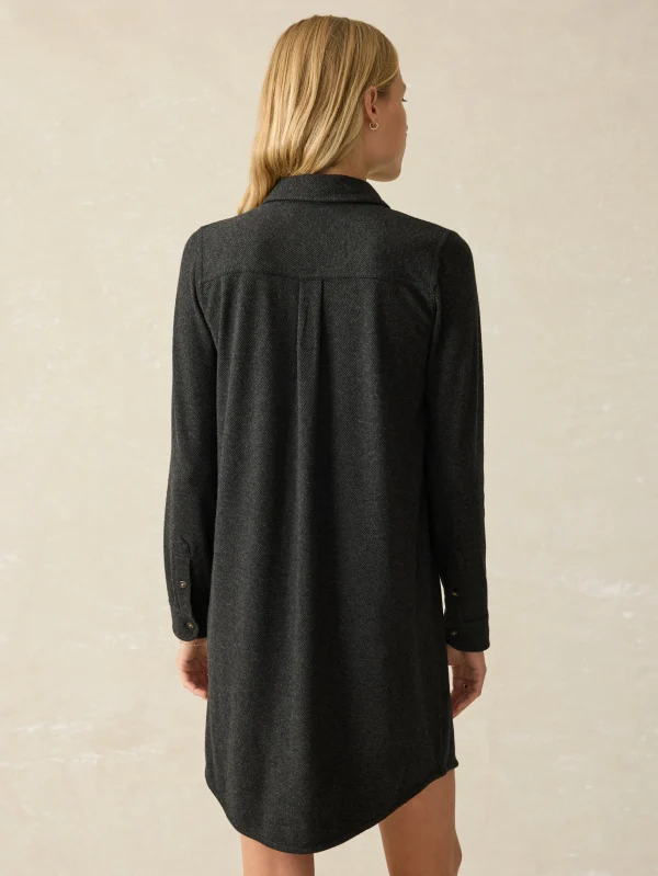 Legend™ Sweater Dress - Heathered Black Twill