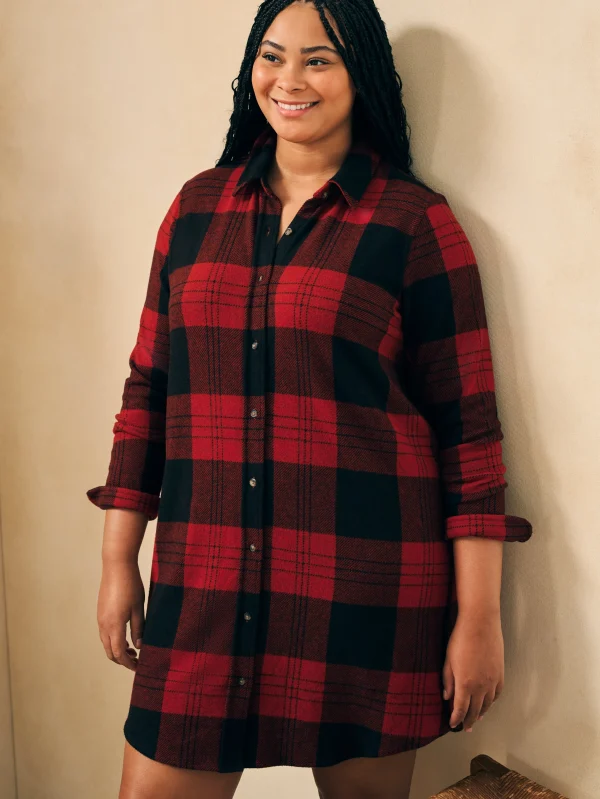 Legend™ Sweater Dress - Orchard House Plaid