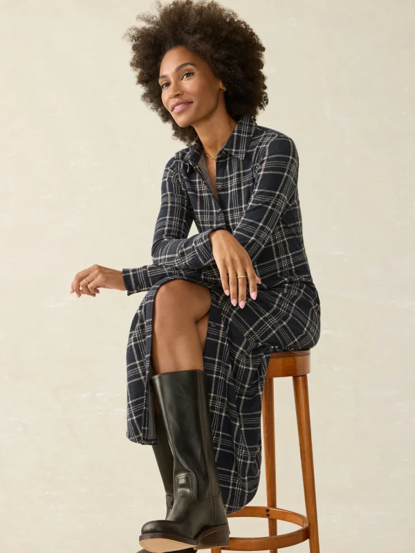 Legend™ Sweater Maxi Dress - Dakota Plaid