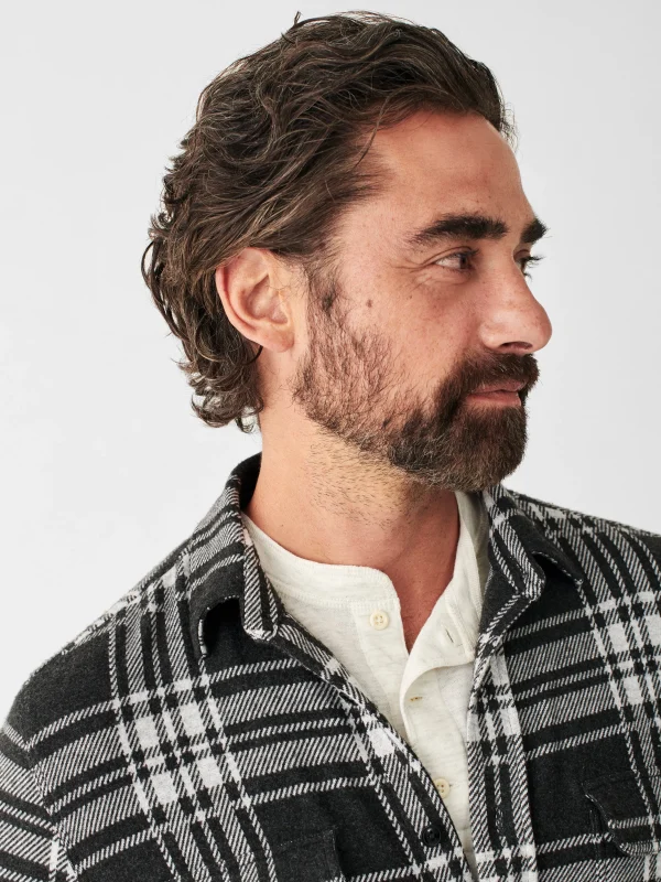 Legend™ Sweater Shirt - Charcoal Bone Plaid