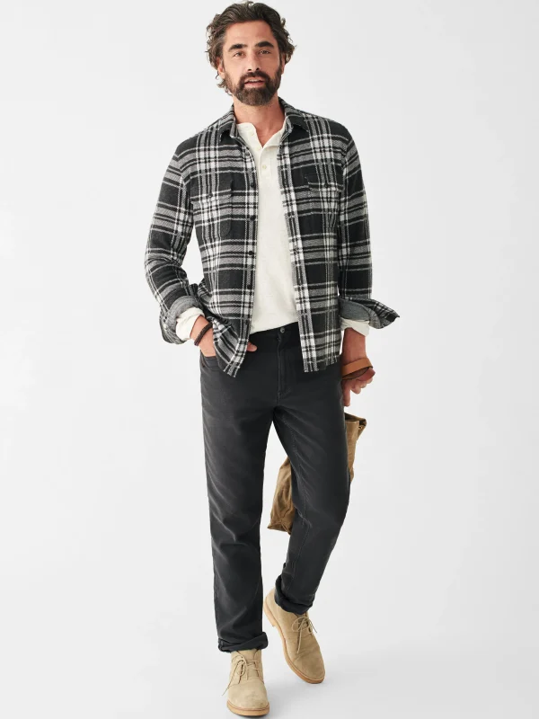 Legend™ Sweater Shirt - Charcoal Bone Plaid