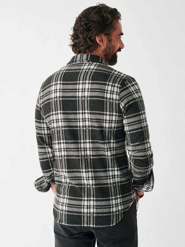 Legend™ Sweater Shirt - Charcoal Bone Plaid