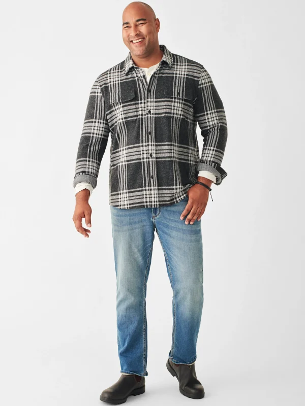 Legend™ Sweater Shirt - Charcoal Bone Plaid