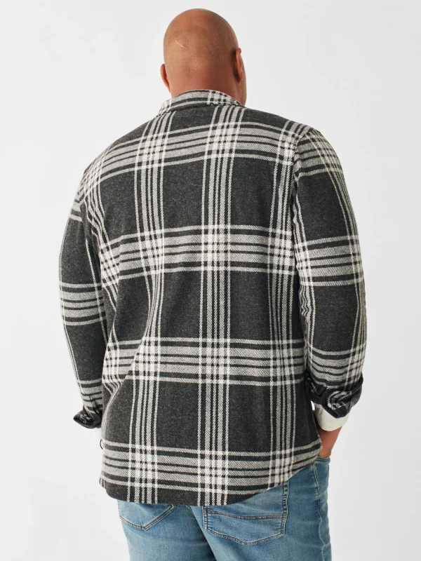 Legend™ Sweater Shirt - Charcoal Bone Plaid