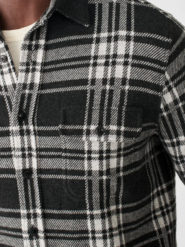 Legend™ Sweater Shirt - Charcoal Bone Plaid