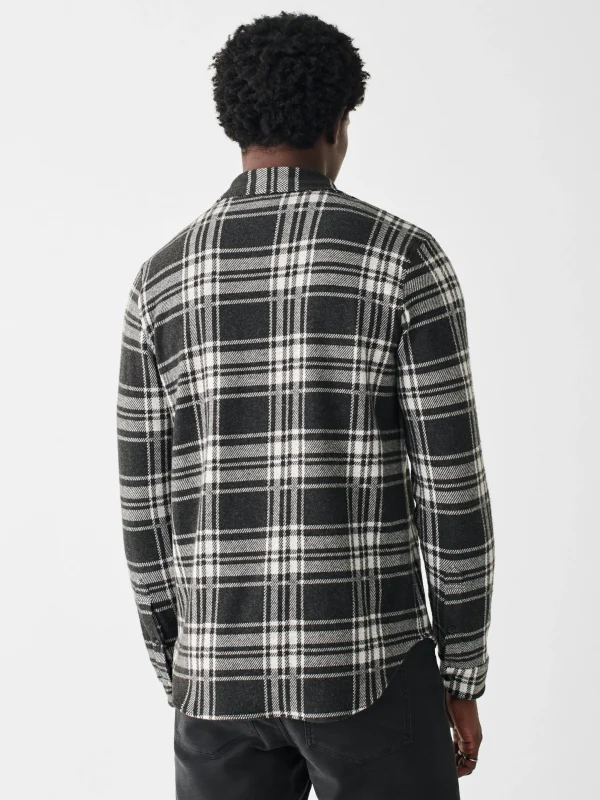 Legend™ Sweater Shirt - Charcoal Bone Plaid