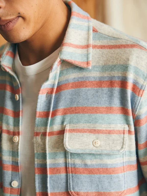 Legend™ Sweater Shirt - Coral Reef Stripe