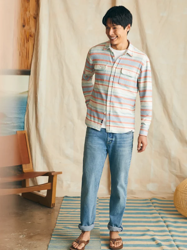 Legend™ Sweater Shirt - Coral Reef Stripe