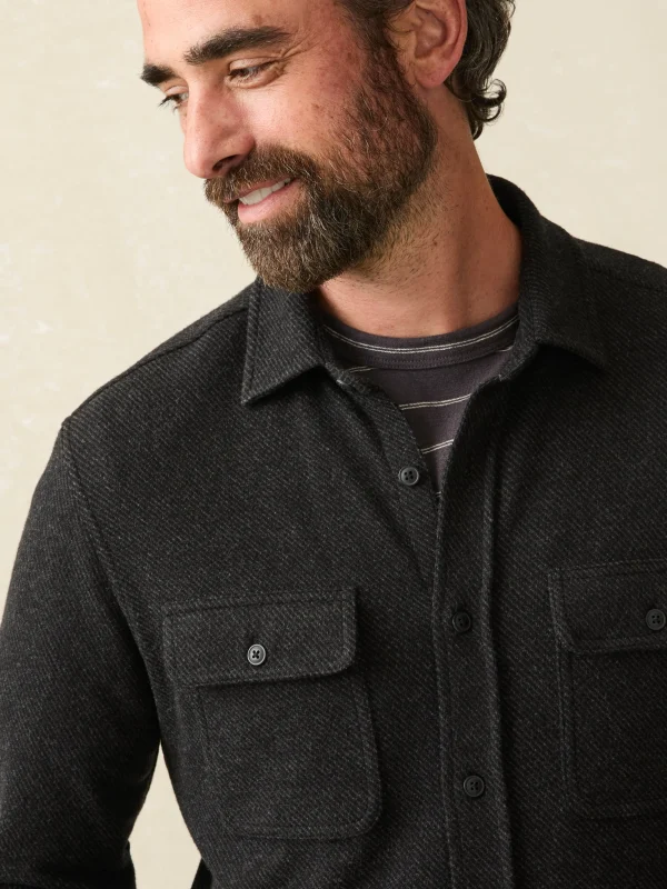 Legend™ Sweater Shirt - Heathered Black Twill