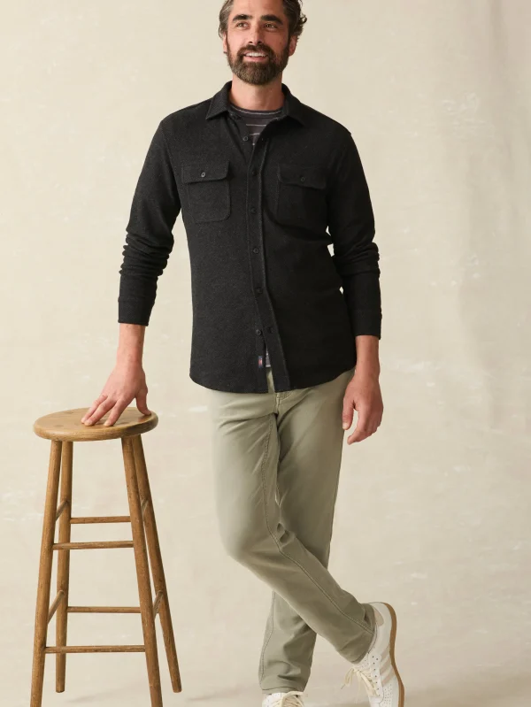 Legend™ Sweater Shirt - Heathered Black Twill