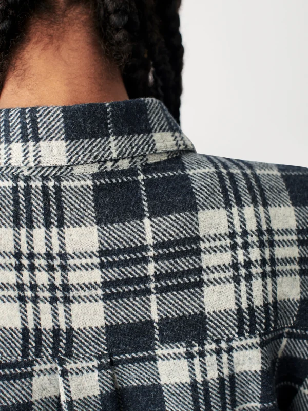 Legend™ Sweater Shirt - Navy Plaid