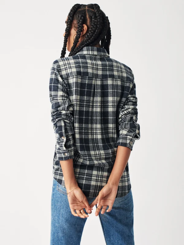 Legend™ Sweater Shirt - Navy Plaid