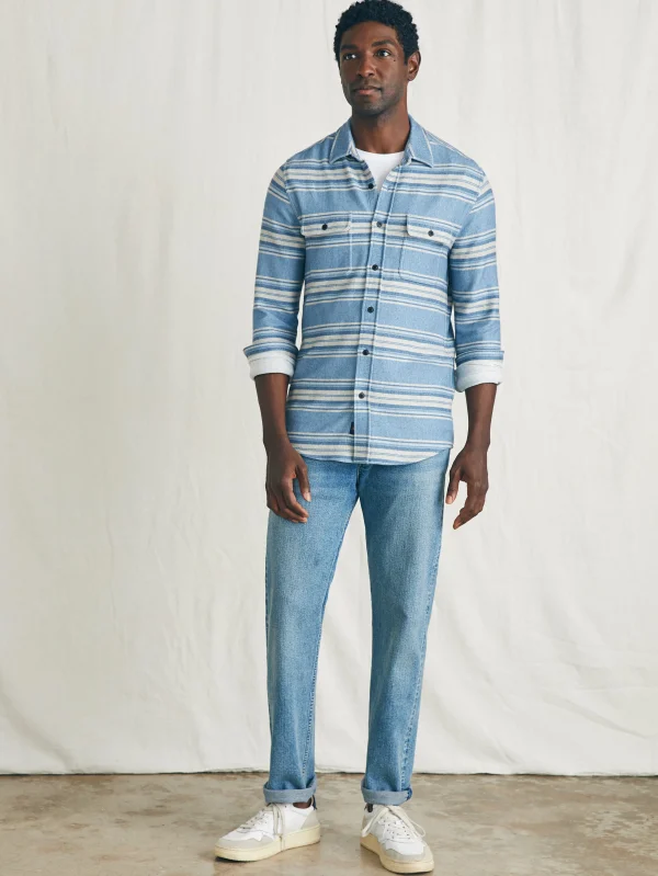 Legend™ Sweater Shirt - Ocean Shore Stripe