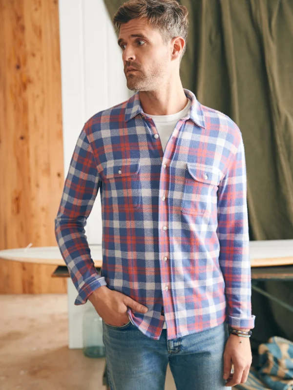 Legend™ Sweater Shirt - Viewpoint Rose Plaid