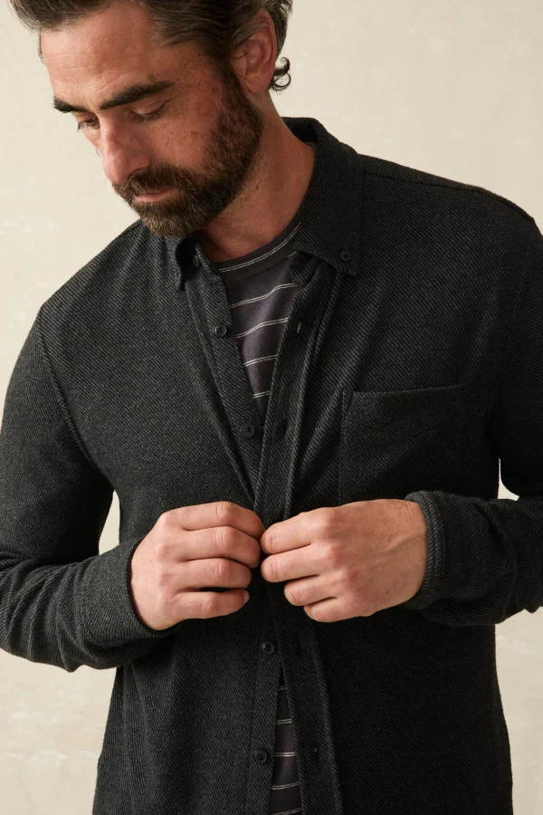 Legend™ Sweater Shirt (Single Pocket) - Heathered Black Twill