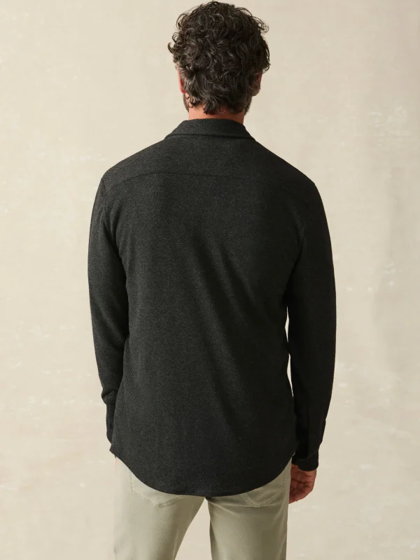 Legend™ Sweater Shirt (Single Pocket) - Heathered Black Twill