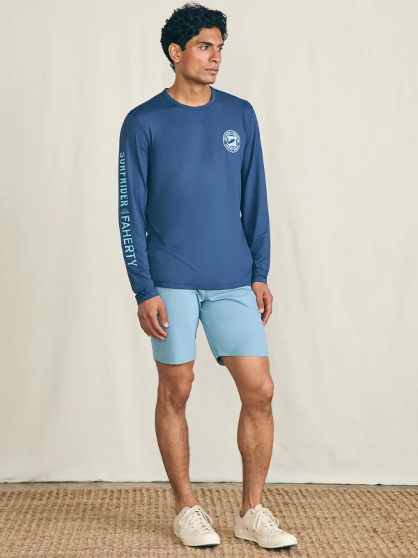 Long-Sleeve Surfrider Shorelite UPF Tee - Deep Navy