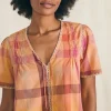 Margate Top - Sunset Desert Plaid