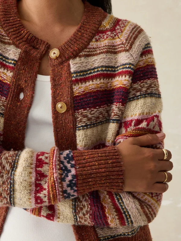 Marley Fairisle Cardigan - Orchard Fairisle