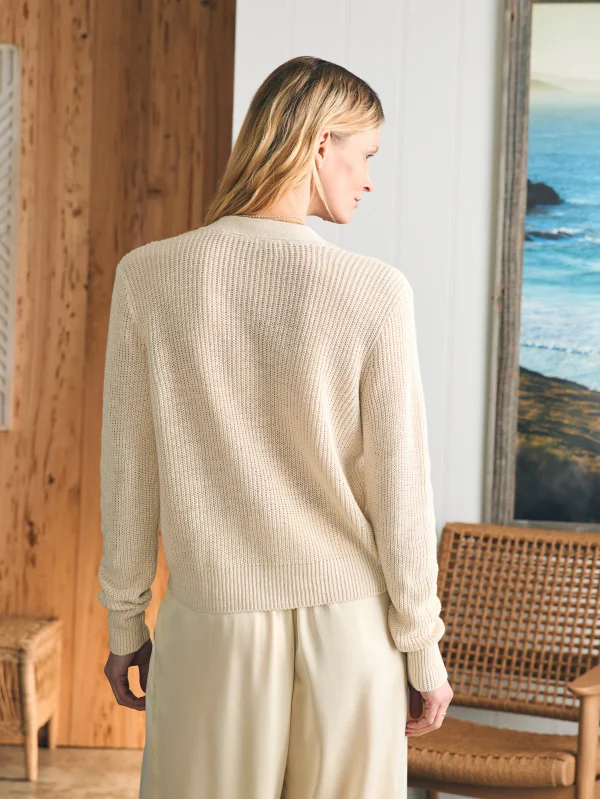 Miramar Linen Cardigan - Summer Sand