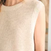 Miramar Linen Muscle Tank - Summer Sand