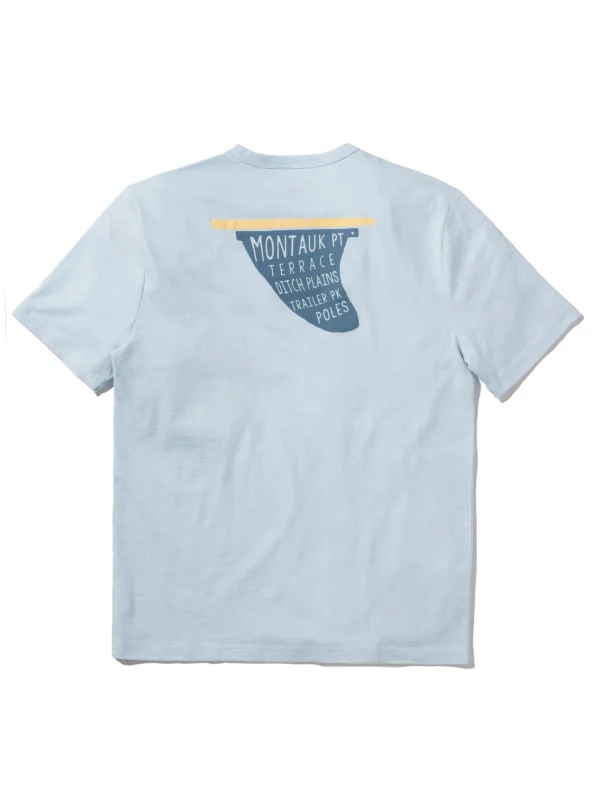 Montauk Short-Sleeve Crew T-Shirt - Blue Oasis