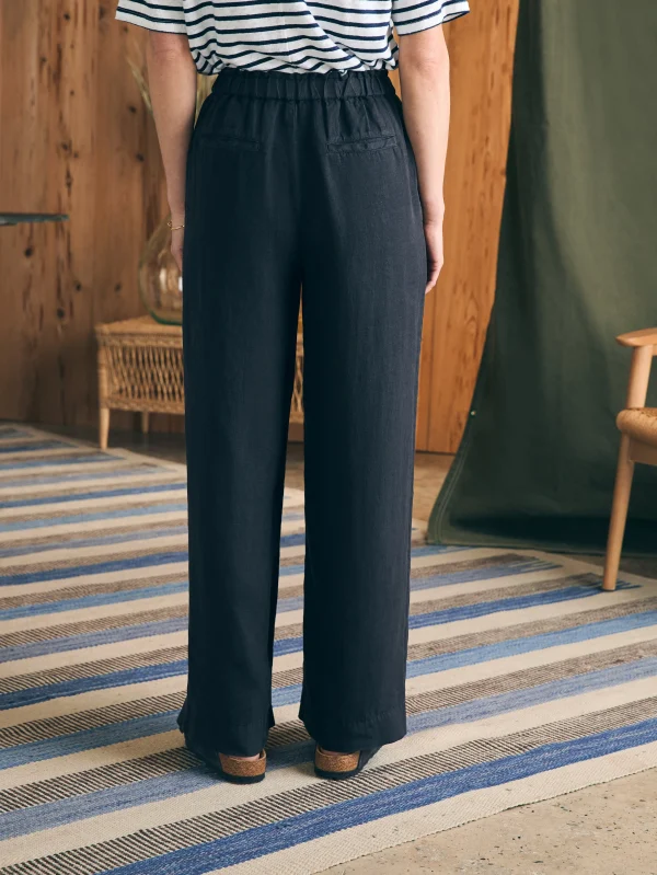 Monterey Linen Pant - Moonless Night