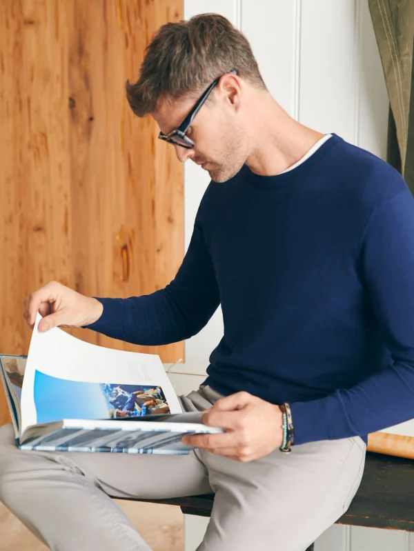 Movement™ Crewneck Sweater (Tall) - Marine Navy Heather