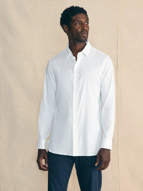 Movement™ Dress Shirt - Cloud White