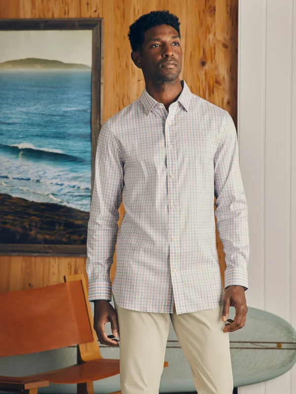 Movement™ Dress Shirt - Rose Bay Gingham