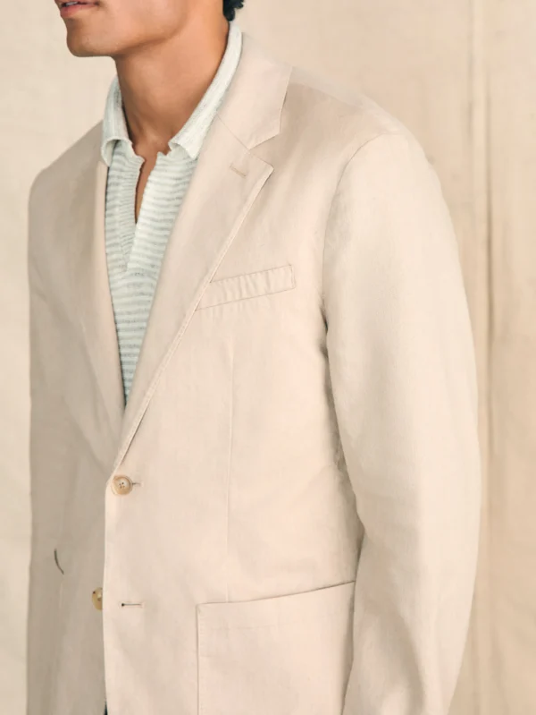 Movement™ Flex Linen Blazer - Natural