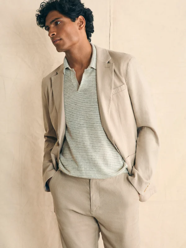 Movement™ Flex Linen Blazer - Natural