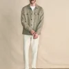 Movement™ Flex Linen Shirt Jacket - Olive Isle