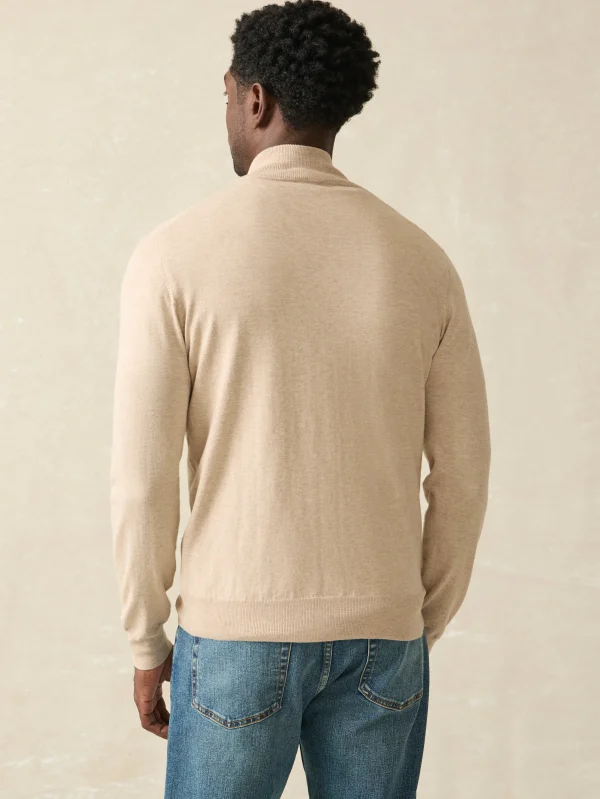 Movement™ Quarter Zip Sweater - Soft Dune Heather