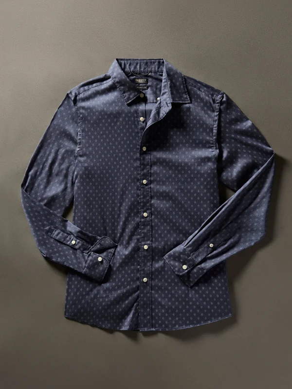 Movement™ Shirt - Navy Dusk Diamond Print