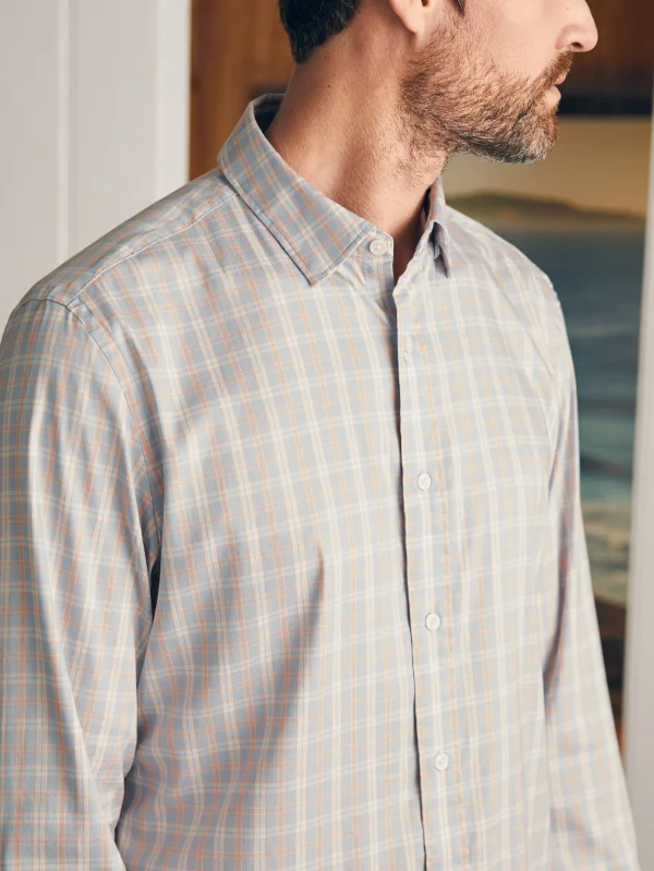 Movement™ Shirt Classic Fit - Blue Coral Plaid