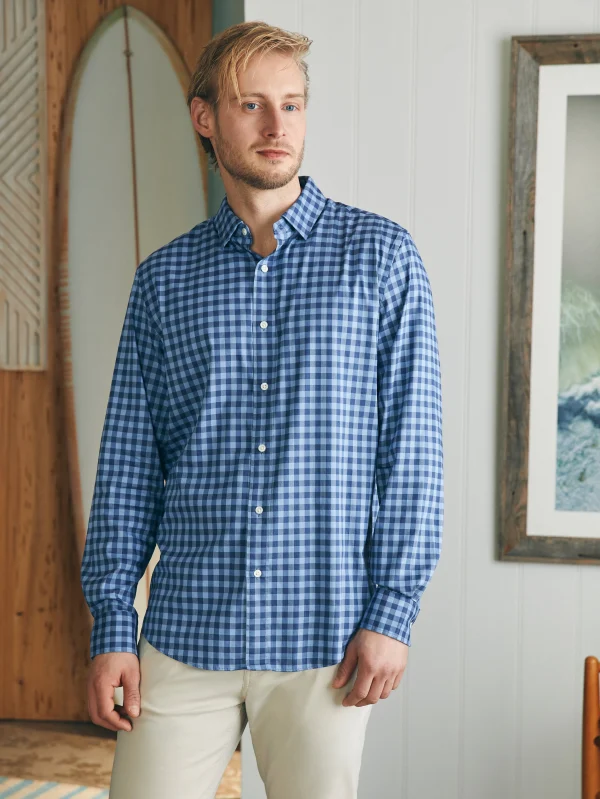 Movement™ Shirt Classic Fit - Navy Skies Check