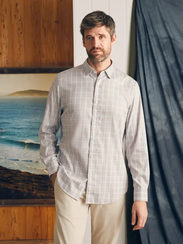 Movement™ Shirt Classic Fit - Blue Coral Plaid