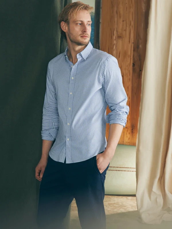 Movement™ Shirt (Tall) - Light Blue Gingham